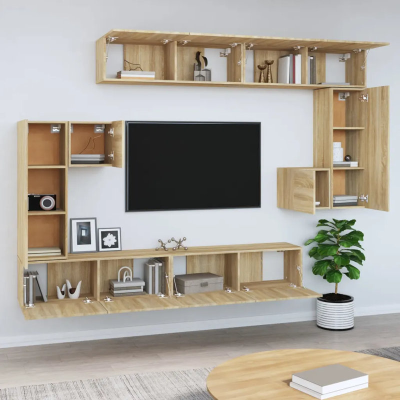 Meuble télé vidaXL, Chêne sonoma