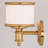 Newberry 3-Light 22 inch Wide Natural Brass Gold Traditional Bathroom Vanity Lighting Fixture, White Frosted Opal Glass Shade, Dimmable, LED Compatible, Reversible Over the Mirror Wall Mounted-630928511-630928508