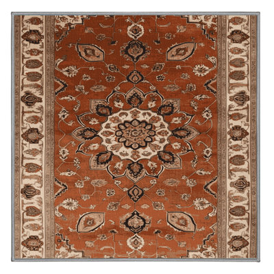 Tapis brun lavable à la machine