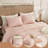 Twin Pink Solid Duvet Cover Featuring Soft And Breathable Cotton - Blend Material, With Reinforced Edges, Maintains Look After Washings, Fits Various Bed Types, Dyeing In Color, Fabric, Construction