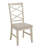 Fortville Wood Finish Double Cross Back Sand Fabric Dining Chair-106907614