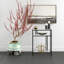 Adamsville 55.9cm Glass Top Console Table-801841582