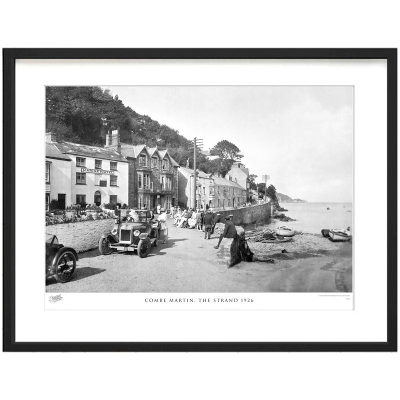 Combe Martin, The Strand 1926 - Single Picture Frame Print, 28cm H x 36cm W x 2.3cm D
