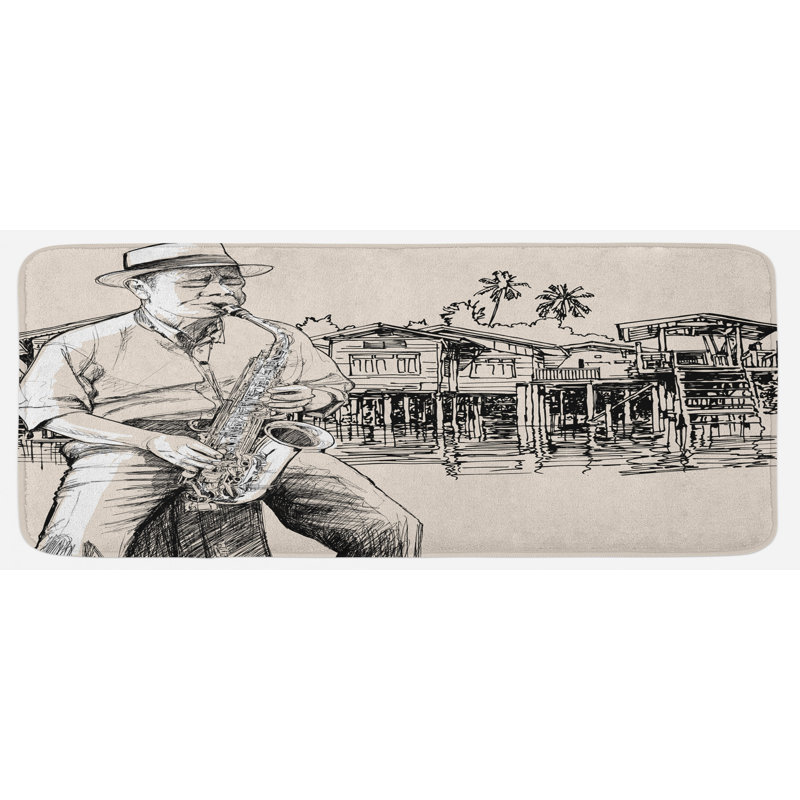 Tapis de cuisine jazz music