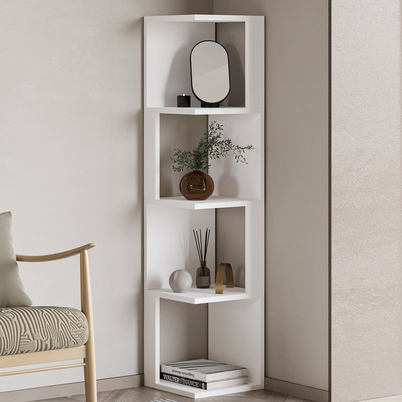 127.5cm H x 30cm W Bookcase, White