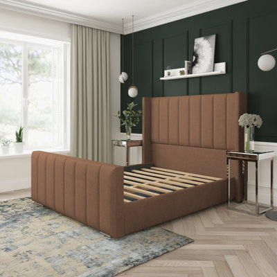 Aspen Wool Upholstered Bed Frame
