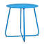 Petite table d'appoint ronde de 45 cm (18 pouces), table de chevet en métal avec structure en acier, table d'appoint légère pour terrasse, balcon, salon, chambre, etc.-1824522730