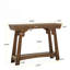 Console de 41 pouces en bois derrière le canapé, petite table d'entrée à 2 niveaux avec rangement, canapé-lit Farmhouse pour couloir, salon, brun rustique