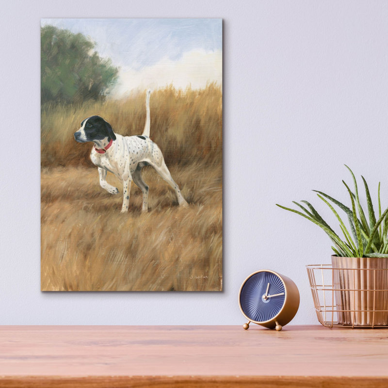 «Hunting Dog 2» par James Wiens, art mural en verre acrylique, H 16 po x l 12 po x P 0,13 po