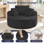 Chaise longue en velours côtelé 44,8 po - Éponge haute densité, capacité de 400 lb, siège profond-1240644044