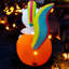 Licorne gonflable en citrouilles