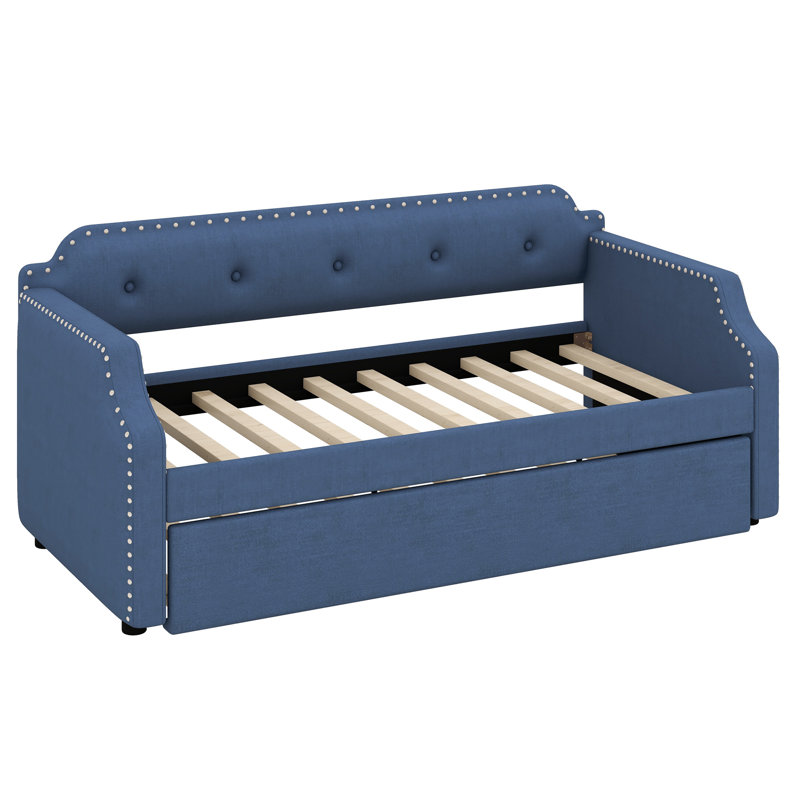 Kyshana Upholstered Daybed, Blue