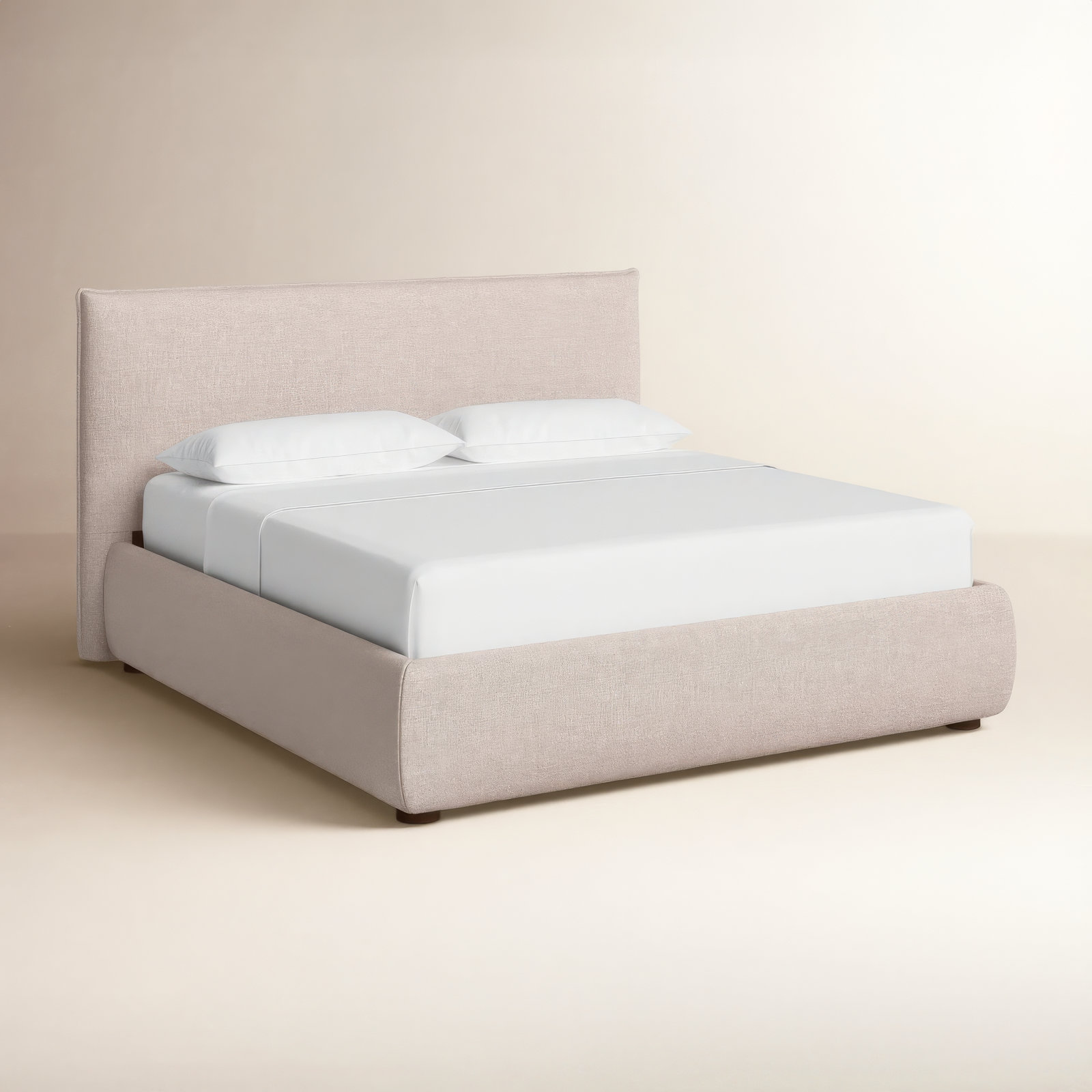 Timothy Platform Bed, Queen, Wheat Basketweave, 45.5