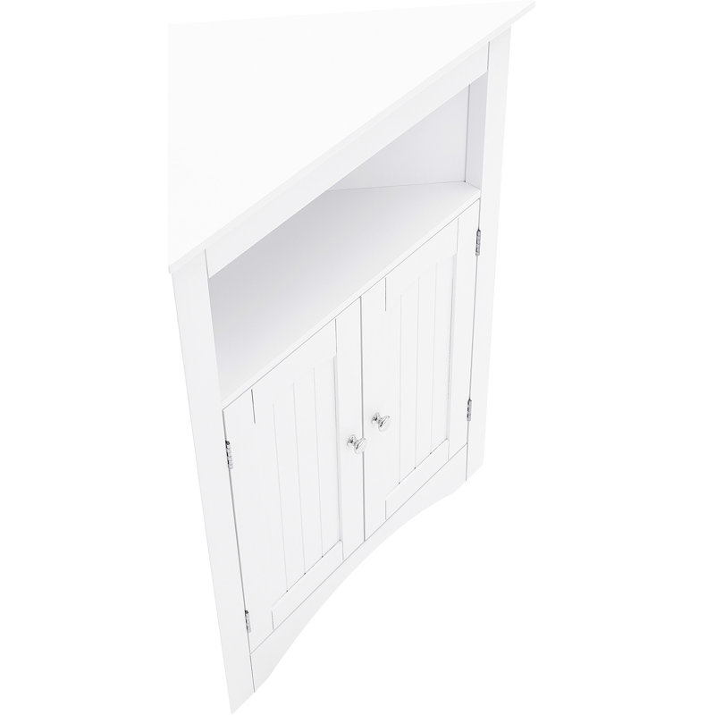 Multifonctionnel, buffet, blanc, salle de bain, cuisine, profondeur de 24 pouces, planches réglables, armoire de rangement de salle de bain à finition imperméable, portes, tablettes, profondeur de 24 po, 26,4 lb, facile à assembler