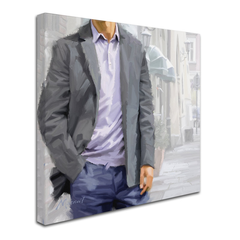 Armand 'About Town' Print on Canvas, 24" H x 24" W x 2" D