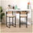 Modern Set of 2  Bar Stools with footrest for Kitchen Island-616857420