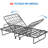  Twin Folding Bed with Mattress for Adults, Sturdy Metal Frame with CertiPUR-US Certified 4" Memory Foam Mattress & Bamboo Rayon Cover, Rollaway Bed - 75" x 38", Black-1476370657-1476370658