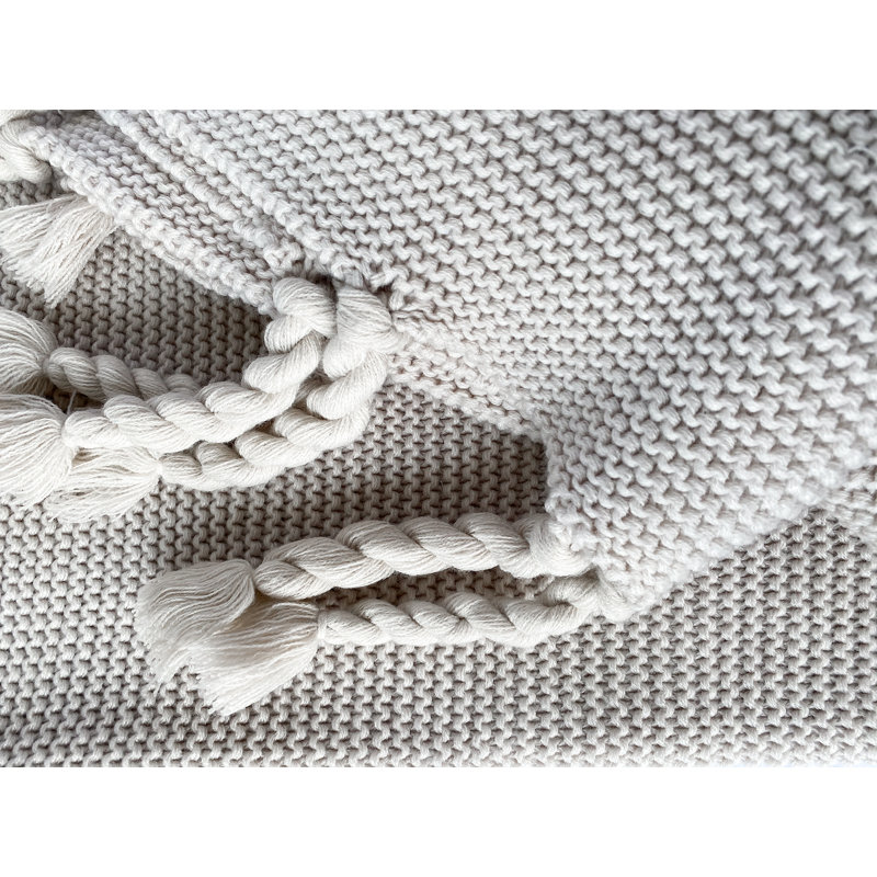 Jeté épais en tricot