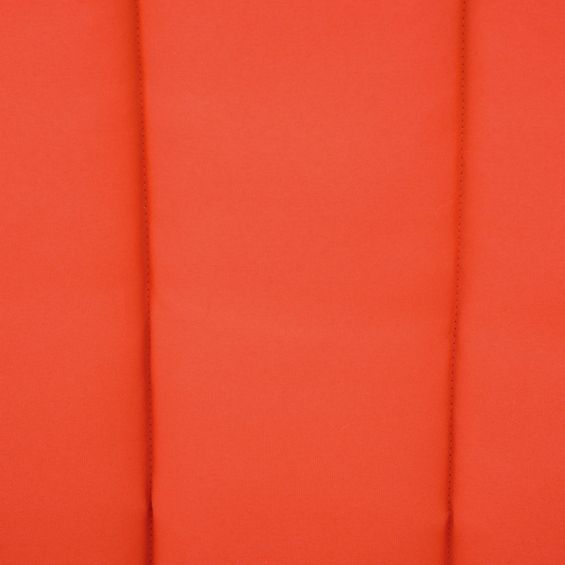 Chaise berçante d'extérieur en osier avec coussins, Rouge