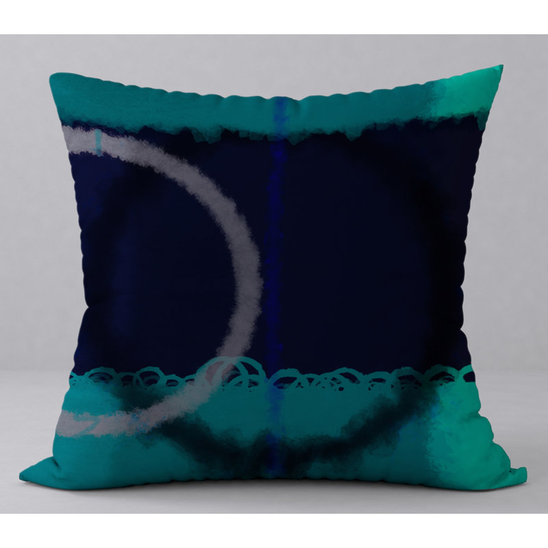 Abstract Reversible Throw Pillow, 24" H x 24" W