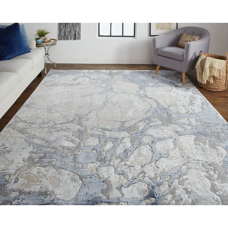 Abstract Indoor Rug, Rectangle 4' x 6'