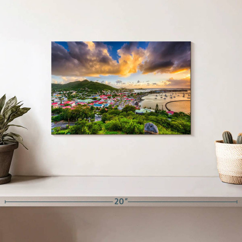 Gillard Marigot Saint Martin Skyline, 8" H x 12" W