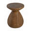 Table d'appoint d'extérieur en bois MGO, finition grain de bois, ensemble de 1