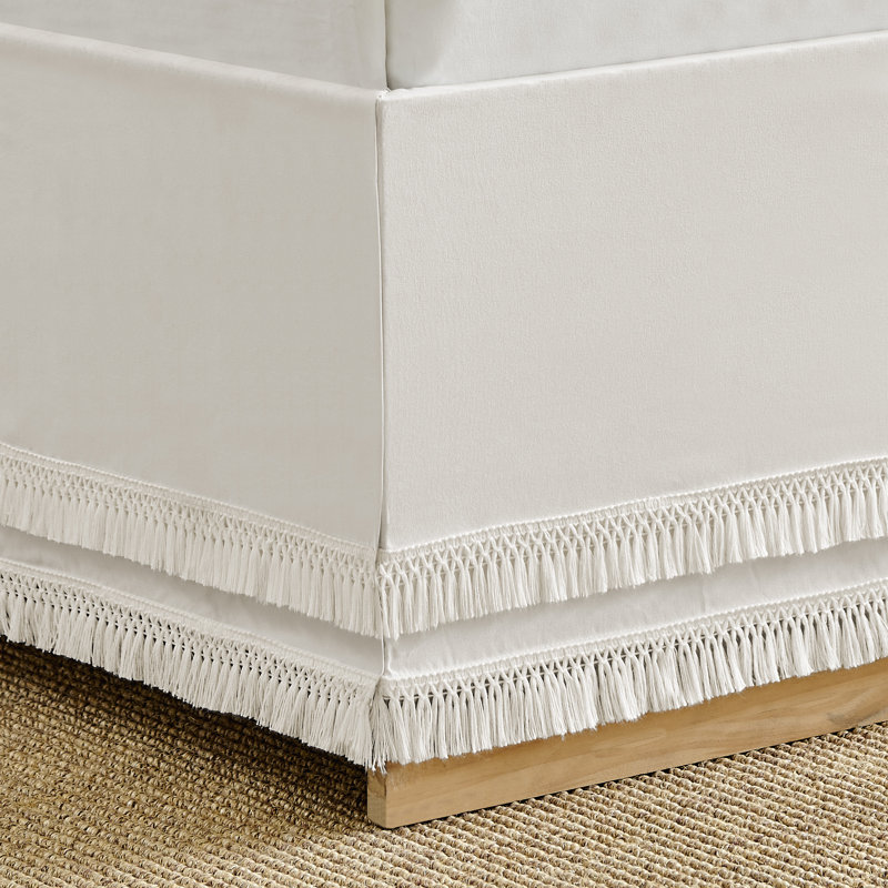Boho Fringe 14" Bed Skirt by Sweet Jojo Designs