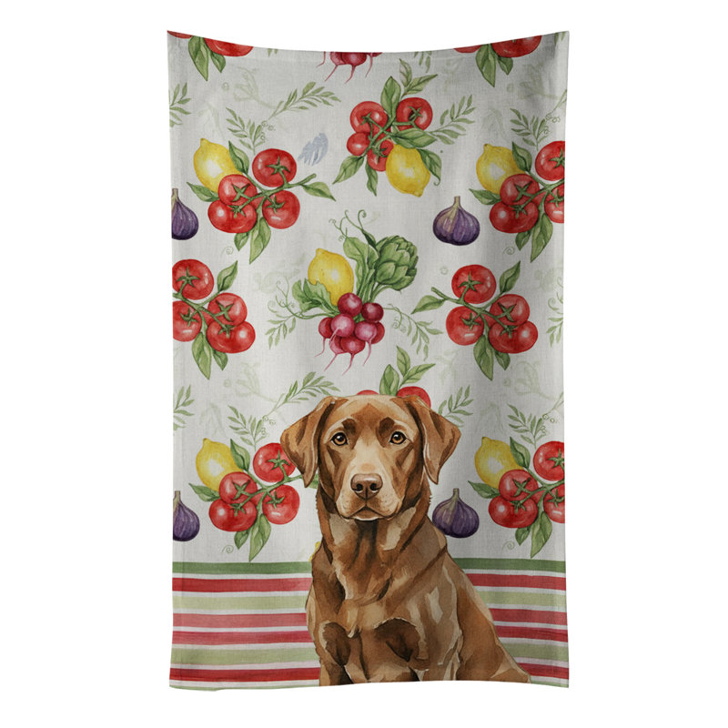 Serviette de cuisine chocolat Labrador Retriever, Labrador Retriever chocolat