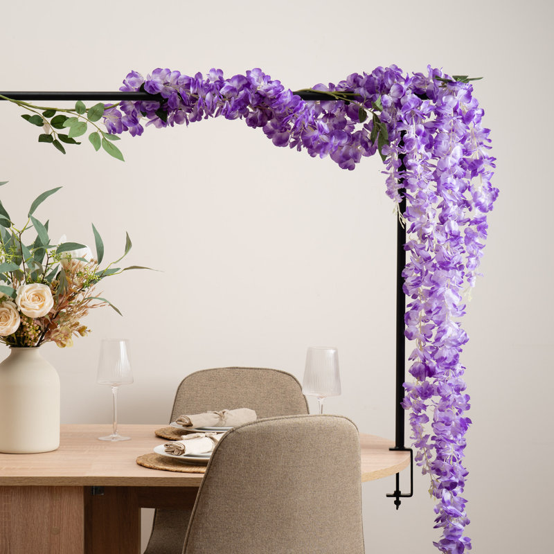 155cm Wisteria Drop Garland Pack 2, Purple