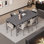 Matte modern dining table and chairs