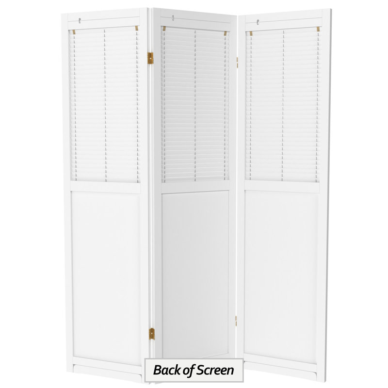 Cloison pliante haute de 6 pi Cayenna, 3, Blanc