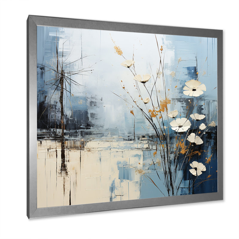 Impression sur toile Minimalisme, H 16 po x l 16 po x P 1 po, Cadre simple argenté