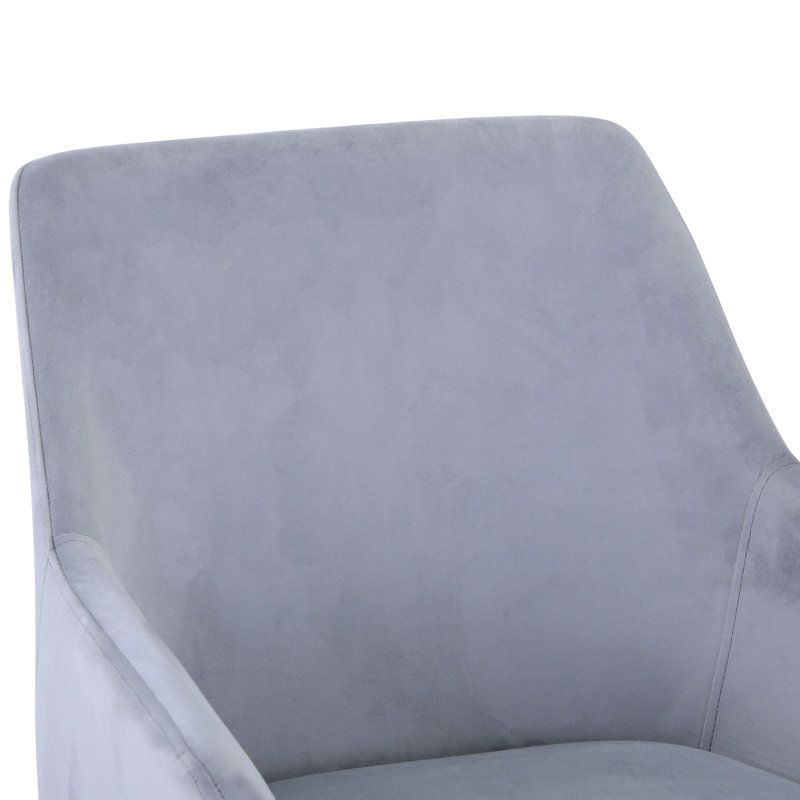 Chaise avec accoudoirs mauve Koeing