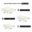 Housses de coussin jaunes pour 6 terrasses, 14 sachets avec fermeture à glissière, housses modulaires pour siège et dossier, et