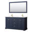 Ensemble de meuble-lavabo double 60 "avec miroir Avery-97831857-97831851-97831854