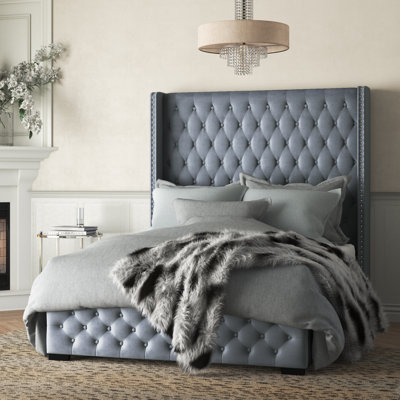 Wojtowicz Upholstered Wingback Bed