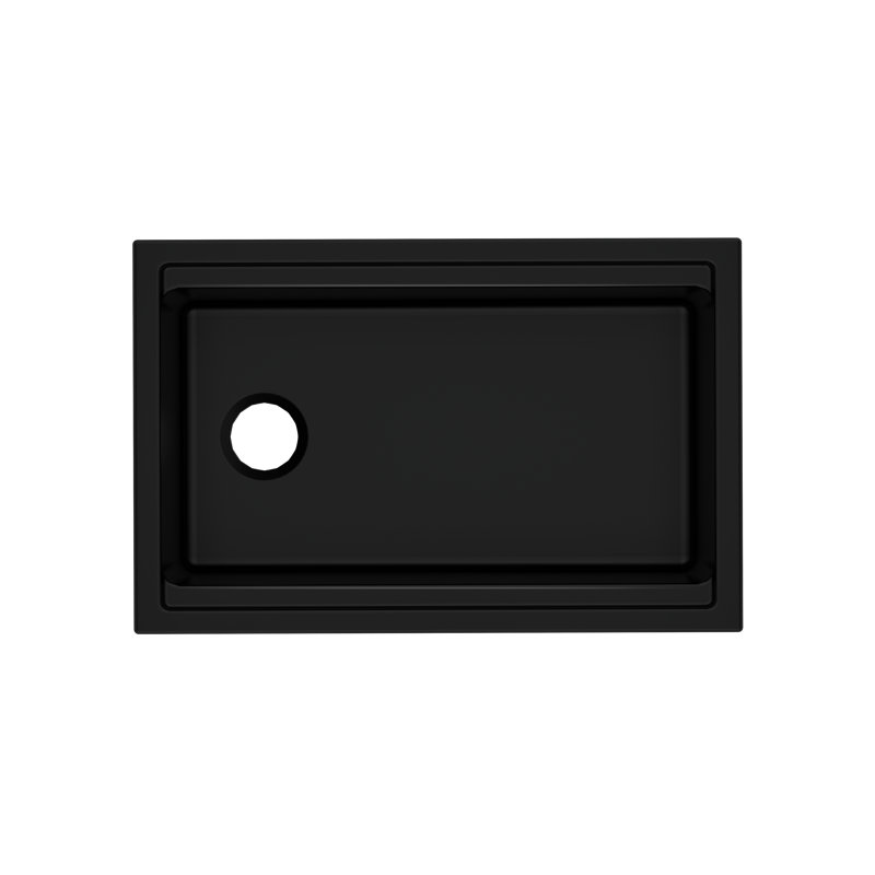 Allia 30" Fireclay Undermount Chef/Workstation Sink, Satin Black