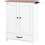 Dog Feeding Spot With Hidden Ware, Adjustable Panel, Hooks For Medium Dogs, White Medium Station Crockery, Hooks, Look