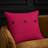 Solid Button Buttons Linen Throw Pillow-171730551