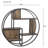 McComb 3 Piece Circle Mahogany Solid Wood Floating Shelf