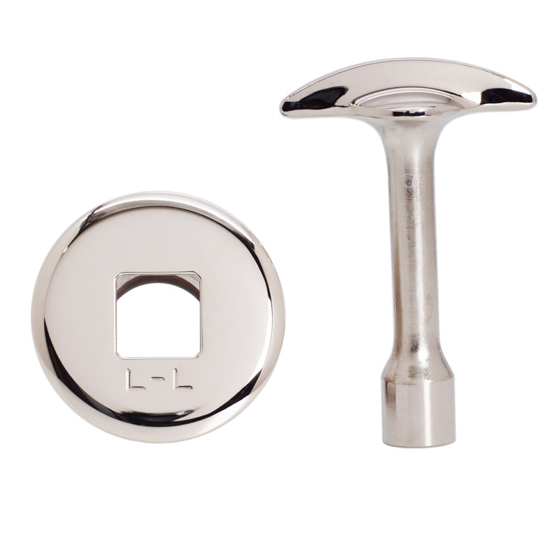 Ensemble de garniture de clapet à cloche pour foyer 3/4 po NPSM, Chrome poli