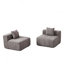Canapé modulaire avec 2 coussins-849297455
