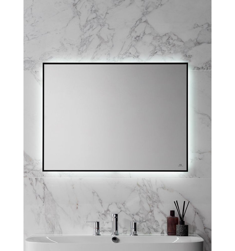 Square Beveled Lighted Mirror, 23.63" x 31.5"