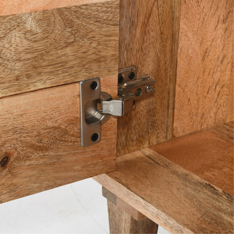 Natural Wood Nightstand