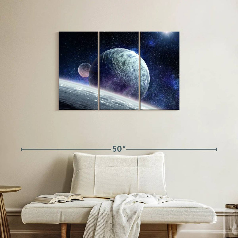 Oberle Cosmic Planet Pluto, 24" H x 38" W