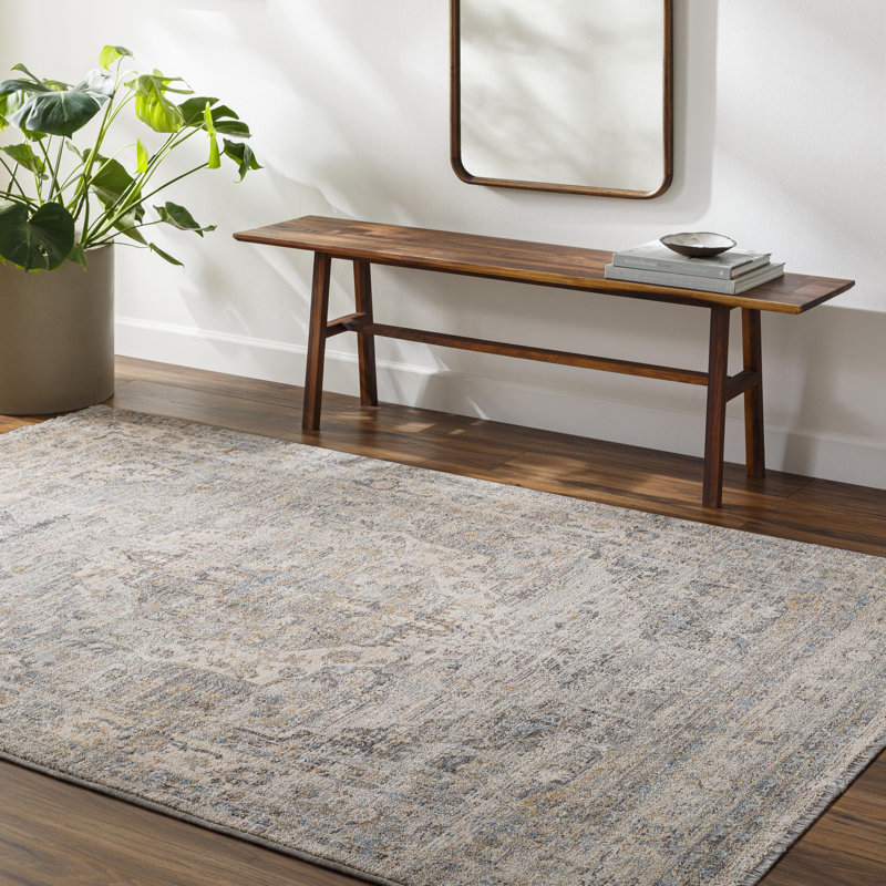 Macleod Washable Oriental Indoor Rug, Round 7'10"