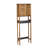 Over The Toilet Storage Cabinet with Double Vented Doors and Open Shelf, Brown and Gray - Elements Collection