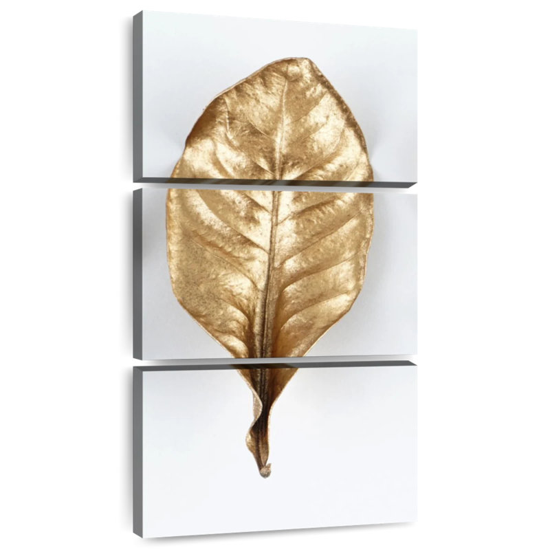 Feuille d’or, H 27 po x l 12 po