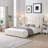 Louie Elegant Upholstered Bed With Tall Headboard-1116994588